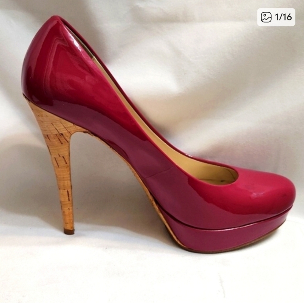 Michael Michael Kors Fuchia Patent Leather Stiletto High Heels (w size 9.5)